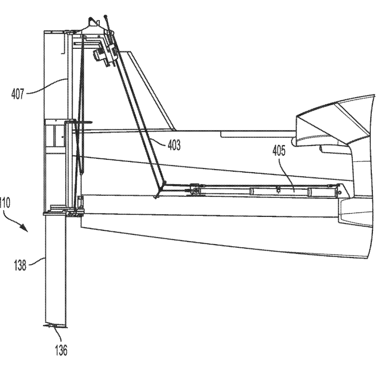Regent's rear hydrofoil mechanism.